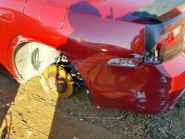 2B3LA73W26H512545 - 2006 DODGE CHARGER SR RED photo 9