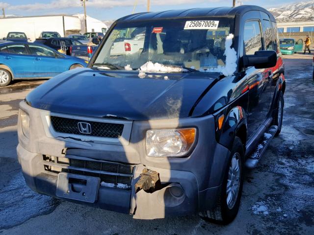 5J6YH28776L012852 - 2006 HONDA ELEMENT EX BLACK photo 2