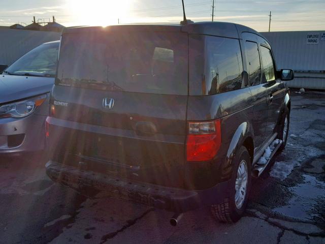 5J6YH28776L012852 - 2006 HONDA ELEMENT EX BLACK photo 4