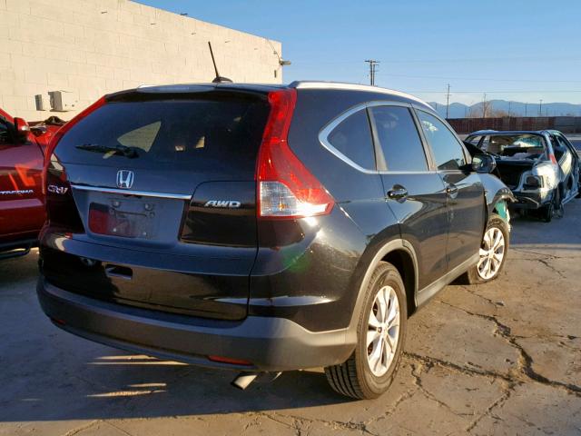 2HKRM4H71DH605982 - 2013 HONDA CR-V EXL BLACK photo 4