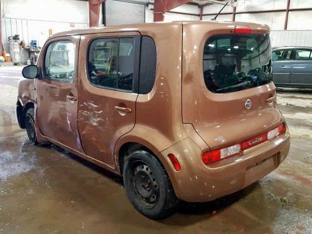 JN8AZ2KR5BT209936 - 2011 NISSAN CUBE BASE BROWN photo 3