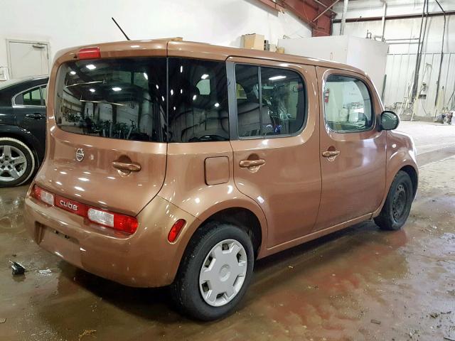 JN8AZ2KR5BT209936 - 2011 NISSAN CUBE BASE BROWN photo 4