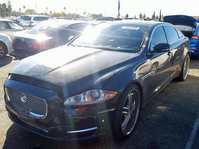 SAJWA2GB3BLV01199 - 2011 JAGUAR XJL BLACK photo 2