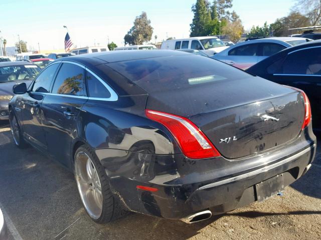 SAJWA2GB3BLV01199 - 2011 JAGUAR XJL BLACK photo 3