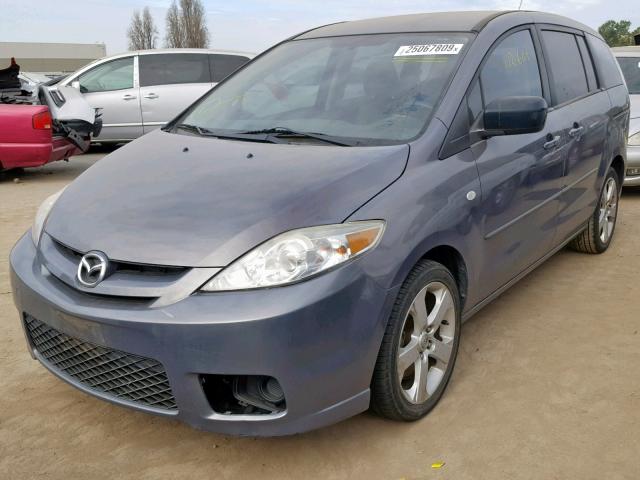 JM1CR29L170158594 - 2007 MAZDA 5 GRAY photo 2