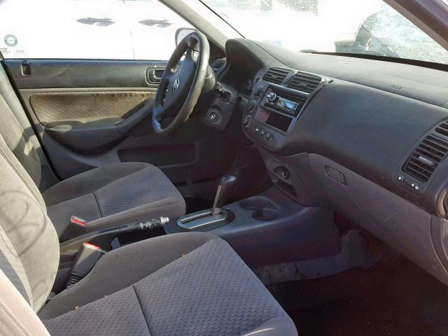 2HGES16423H944688 - 2003 HONDA CIVIC DX SILVER photo 5