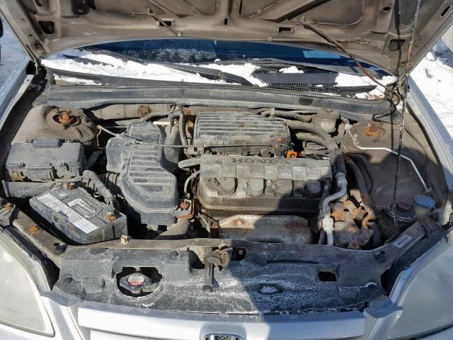 2HGES16423H944688 - 2003 HONDA CIVIC DX SILVER photo 7