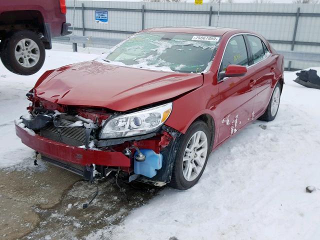 1G11F5SR0DF258249 - 2013 CHEVROLET MALIBU 2LT MAROON photo 2