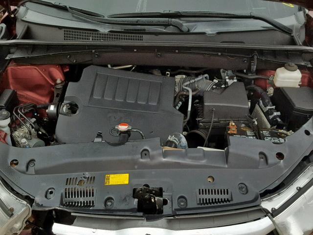 5TDJKRFH2GS337566 - 2016 TOYOTA HIGHLANDER მუქწითელი ფოტო 7