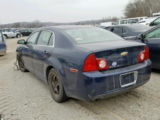 1G1ZG57B18F188679 - 2008 CHEVROLET MALIBU LS BLUE photo 3