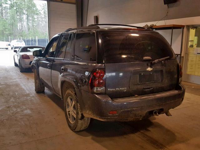 1GNDT13S072129440 - 2007 CHEVROLET TRAILBLAZE GRAY photo 3