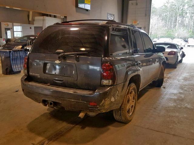 1GNDT13S072129440 - 2007 CHEVROLET TRAILBLAZE GRAY photo 4