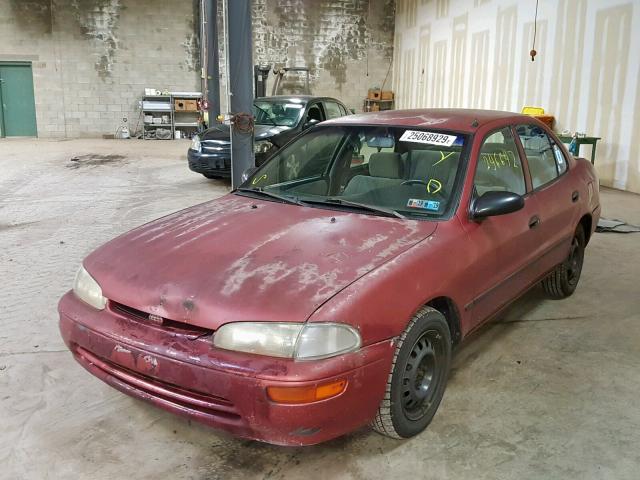 1Y1SK526XVZ426973 - 1997 GEO PRIZM BASE მუქწითელი ფოტო 2