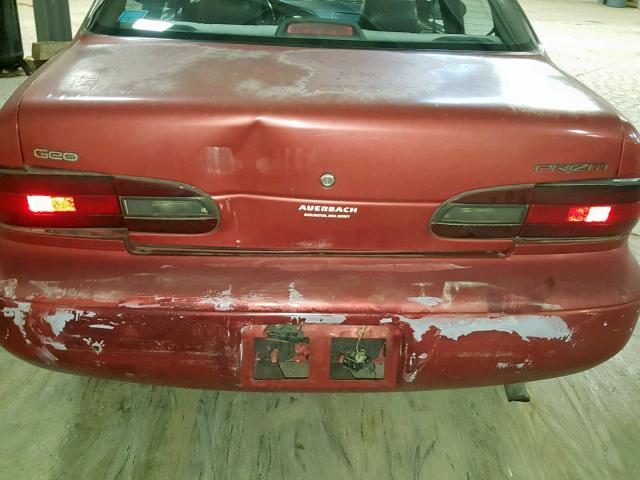 1Y1SK526XVZ426973 - 1997 GEO PRIZM BASE მუქწითელი ფოტო 9