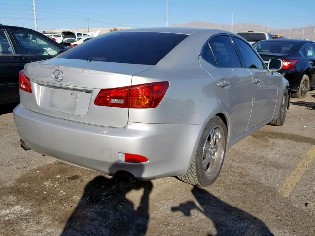 JTHBK262862008771 - 2006 LEXUS IS 250 SILVER photo 4