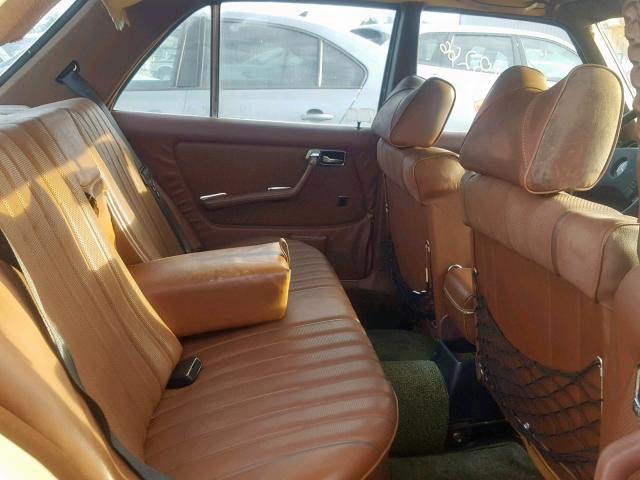 12303312031357 - 1978 MERCEDES-BENZ 280 E YELLOW photo 6