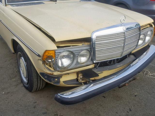 12303312031357 - 1978 MERCEDES-BENZ 280 E YELLOW photo 9