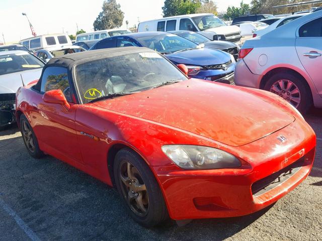 JHMAP11411T004287 - 2001 HONDA S2000 RED photo 1