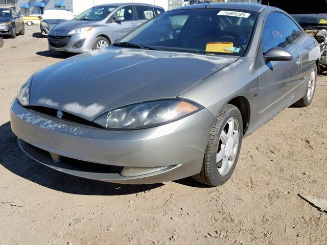 1ZWFT61L9X5607310 - 1999 MERCURY COUGAR V6 GRAY photo 2