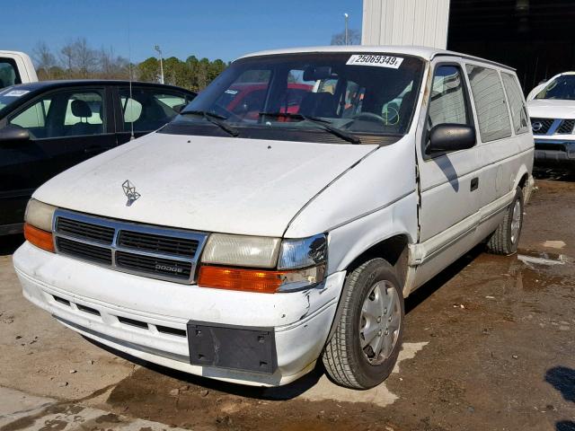 2B4GH2534SR142489 - 1995 DODGE CARAVAN WHITE photo 2