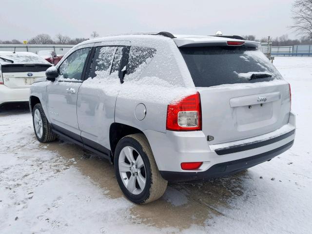 1C4NJCBA1CD539573 - 2012 JEEP COMPASS SP SILVER photo 3