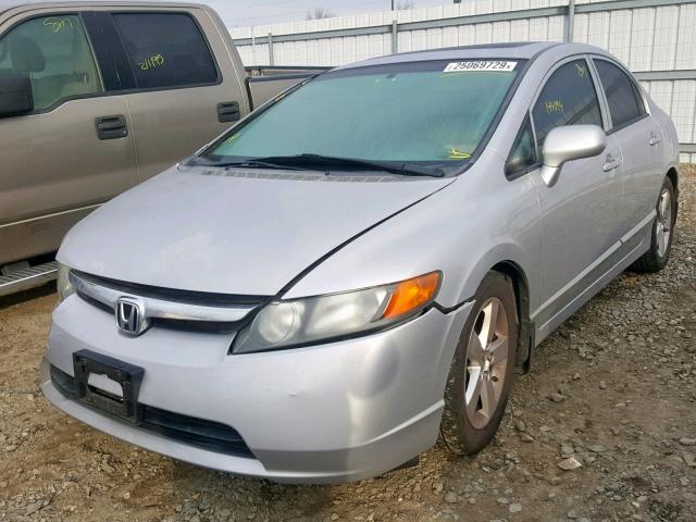 1HGFA16968L036936 - 2008 HONDA CIVIC EXL SILVER photo 2