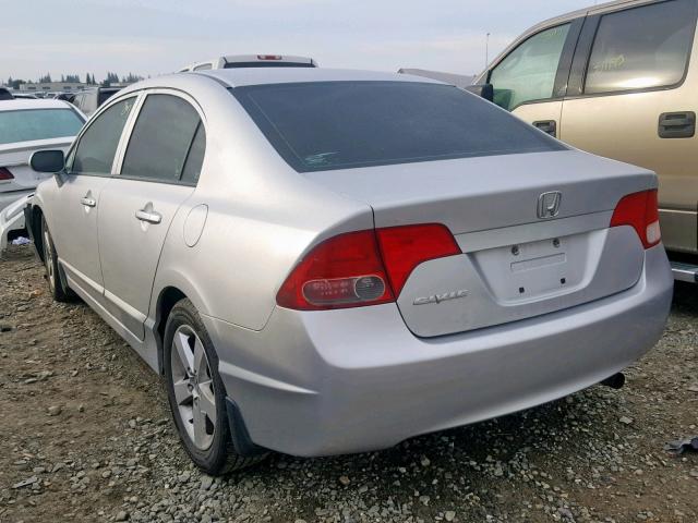 1HGFA16968L036936 - 2008 HONDA CIVIC EXL SILVER photo 3