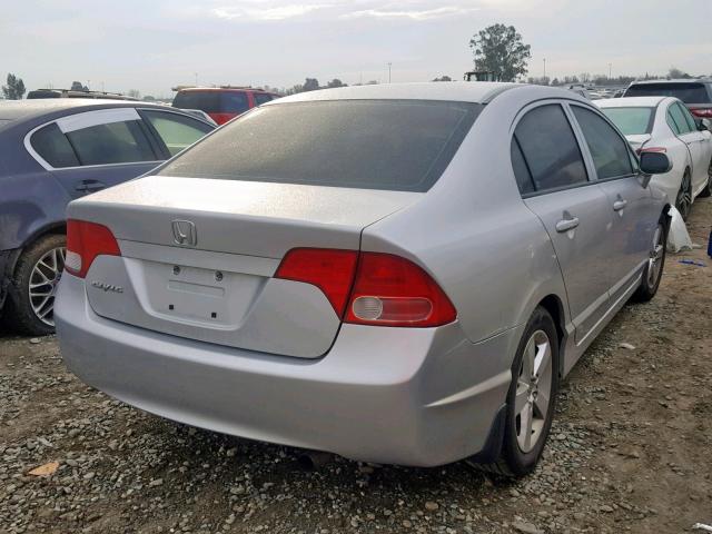 1HGFA16968L036936 - 2008 HONDA CIVIC EXL SILVER photo 4