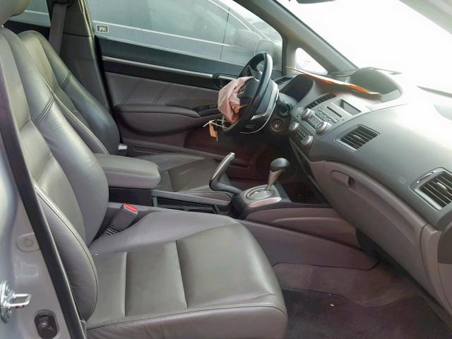 1HGFA16968L036936 - 2008 HONDA CIVIC EXL SILVER photo 5