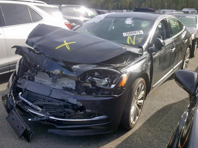 1G4ZP5SS8HU148217 - 2017 BUICK LACROSSE E BLACK photo 2