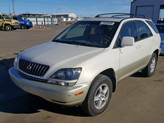 JT6HF10UXX0078538 - 1999 LEXUS RX 300 WHITE photo 2