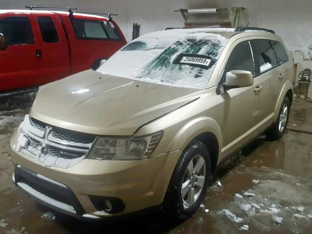 3D4PG1FGXBT568804 - 2011 DODGE JOURNEY MA GOLD photo 2