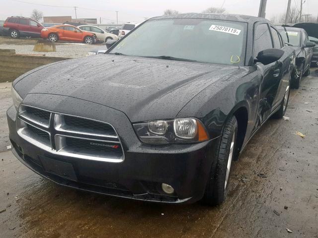 2C3CDXHG8CH301731 - 2012 DODGE CHARGER SX BLACK photo 2