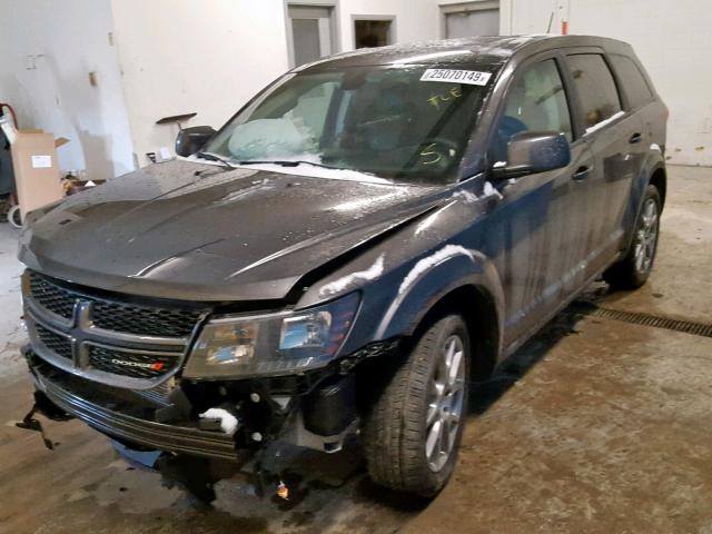 3C4PDDEG2JT389065 - 2018 DODGE JOURNEY GT GRAY photo 2