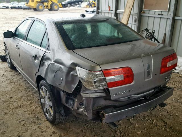 3LNHM28TX9R619022 - 2009 LINCOLN MKZ GRAY photo 3