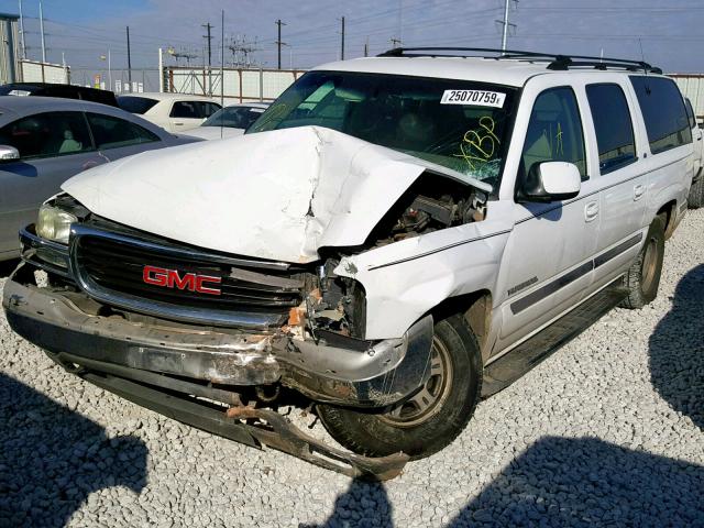 1GKEC16T01J213101 - 2001 GMC YUKON XL C WHITE photo 2