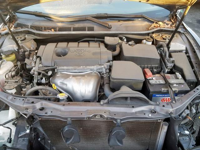 4T4BF3EK4BR139614 - 2011 TOYOTA CAMRY BASE GRAY photo 7