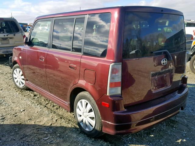 JTLKT324450218665 - 2005 TOYOTA SCION XB Марун фото 3