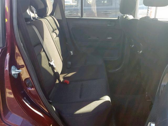 JTLKT324450218665 - 2005 TOYOTA SCION XB Марун фото 6