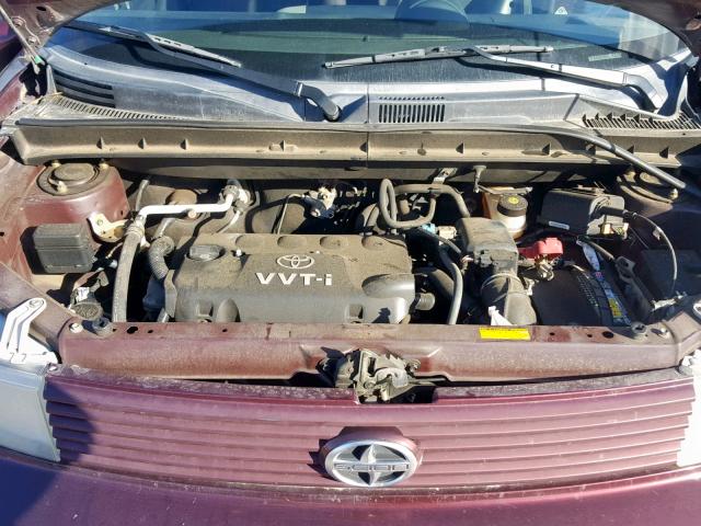 JTLKT324450218665 - 2005 TOYOTA SCION XB Марун фото 7