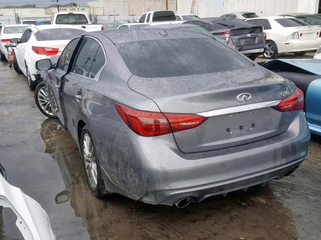 JN1EV7AP7JM352775 - 2018 INFINITI Q50 LUXE CHARCOAL photo 3