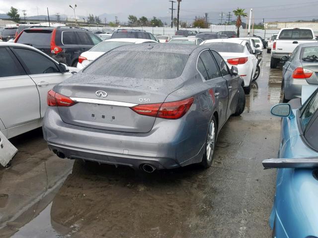 JN1EV7AP7JM352775 - 2018 INFINITI Q50 LUXE CHARCOAL photo 4