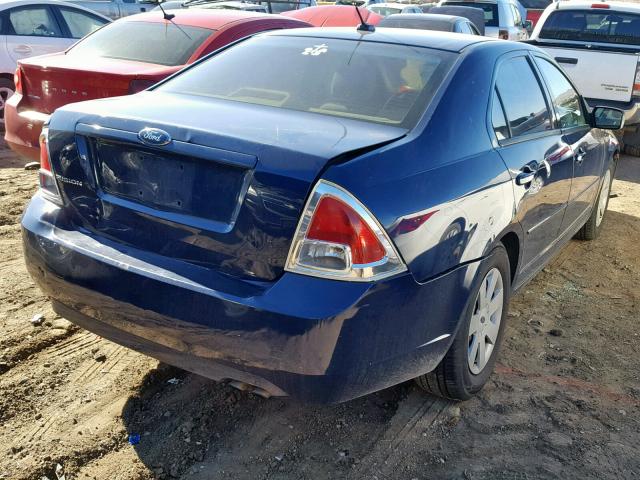 3FAHP06Z47R163982 - 2007 FORD FUSION S BLUE photo 4