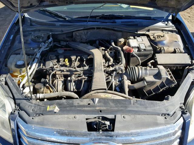 3FAHP06Z47R163982 - 2007 FORD FUSION S BLUE photo 7