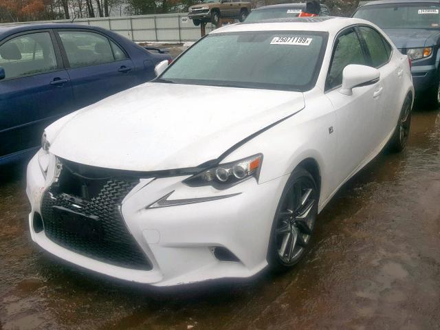 JTHCF1D22E5013578 - 2014 LEXUS IS 250 WHITE photo 2