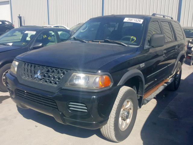 JA4LS21H02J019047 - 2002 MITSUBISHI MONTERO SP BLACK photo 2