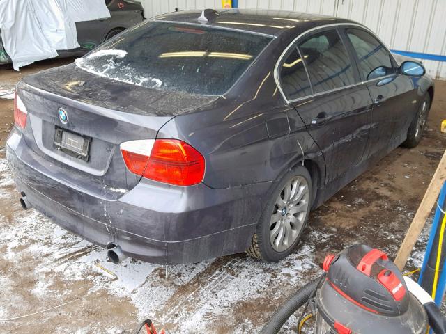 WBAVD53537AV14053 - 2007 BMW 335 XI CHARCOAL photo 4