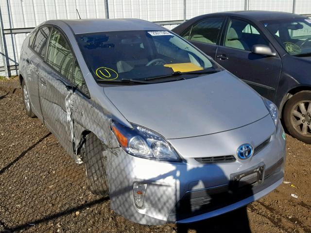 JTDKN3DP4E3061456 - 2014 TOYOTA PRIUS PLUG SILVER photo 1