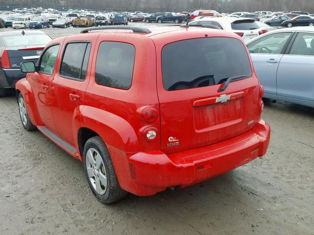 3GNBAAFW6BS635461 - 2011 CHEVROLET HHR LS Rojo foto 3