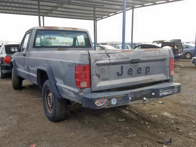 1JTMP6515HT171692 - 1987 JEEP COMANCHE GRAY photo 3